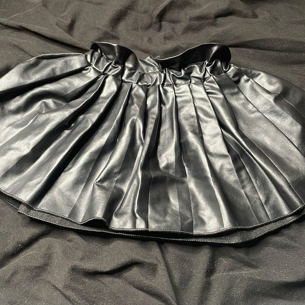 Girls Leather Skirt